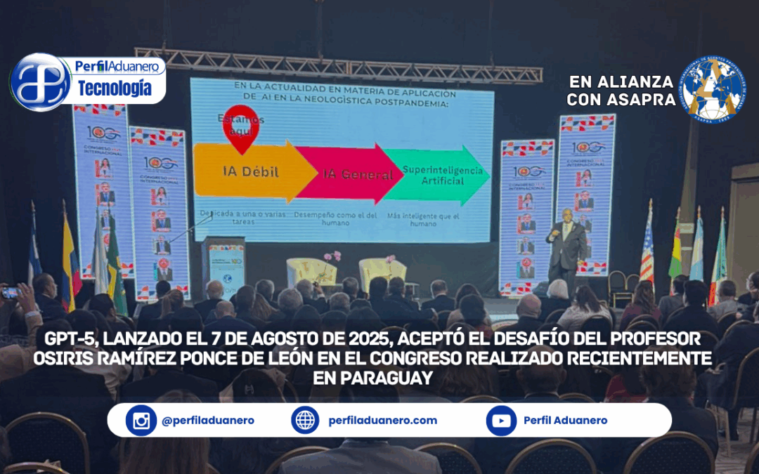 GPT-5, lanzado el 7 de agosto de 2025, aceptó el desafío del Profesor Osiris Ramírez Ponce de León en el congreso realizado recientemente en Paraguay